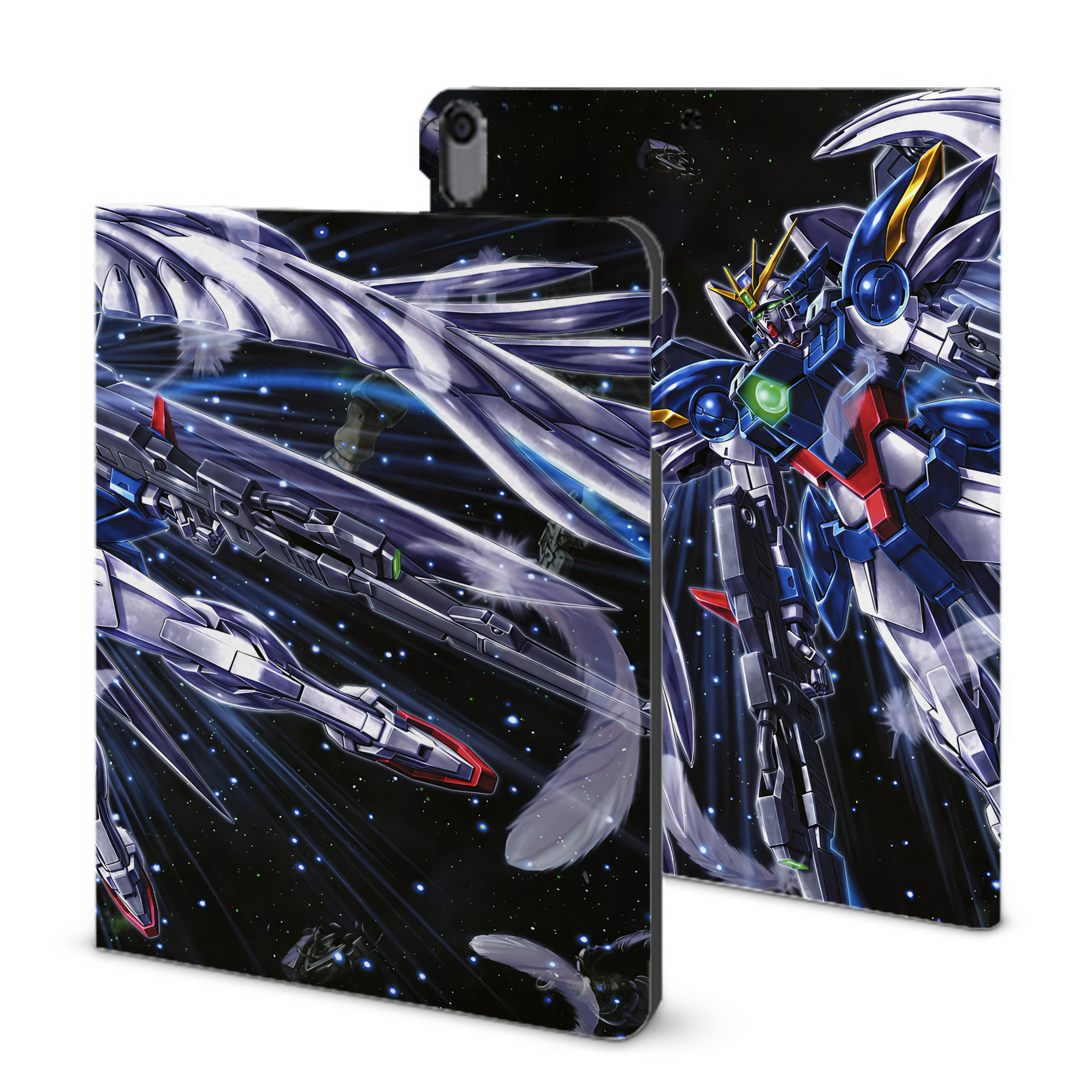 （画像用） 機動戦士ガンダム Mobile Suit Gundam IPad ケース ブック型 PUレザー TPU 耐衝撃 軽量 薄型 ペン収納なし 全面保護 IPad 各モデル対応